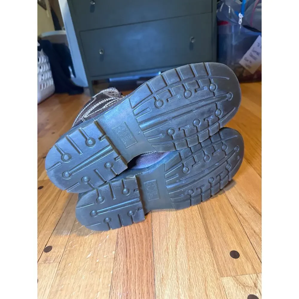 Dr Martens Soren Boots Mens 11 Brwn Distressed Leather Lace Up Combat